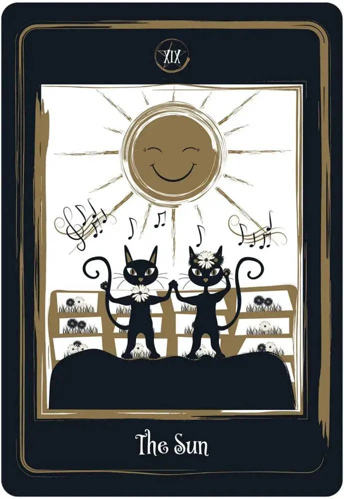 Golden Black Cat Tarot by Helena de Almeida