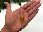 Golden Healer Pendulum w/Silver Plated Chain