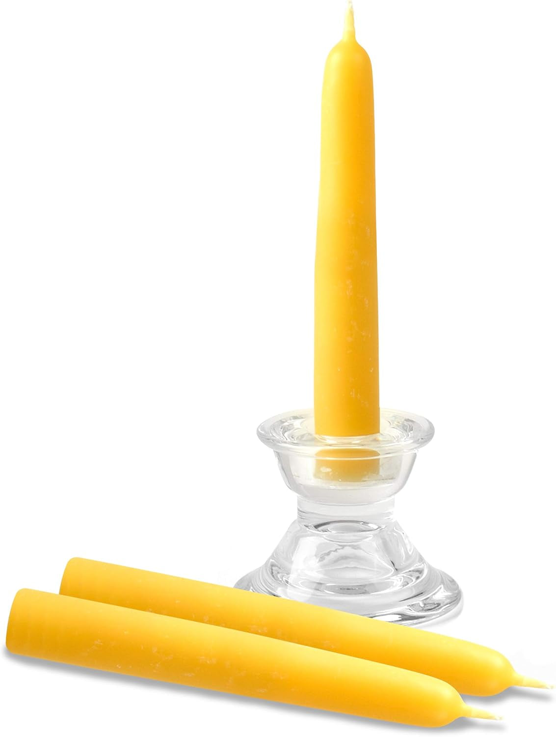 5" All Natural Beeswax Taper Candles - 5 Hour Burn Time - 5 Pack