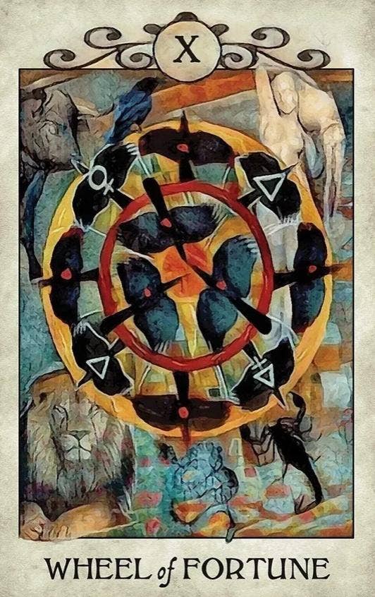 Crow Tarot deck and guidebook by MJ Cullinane