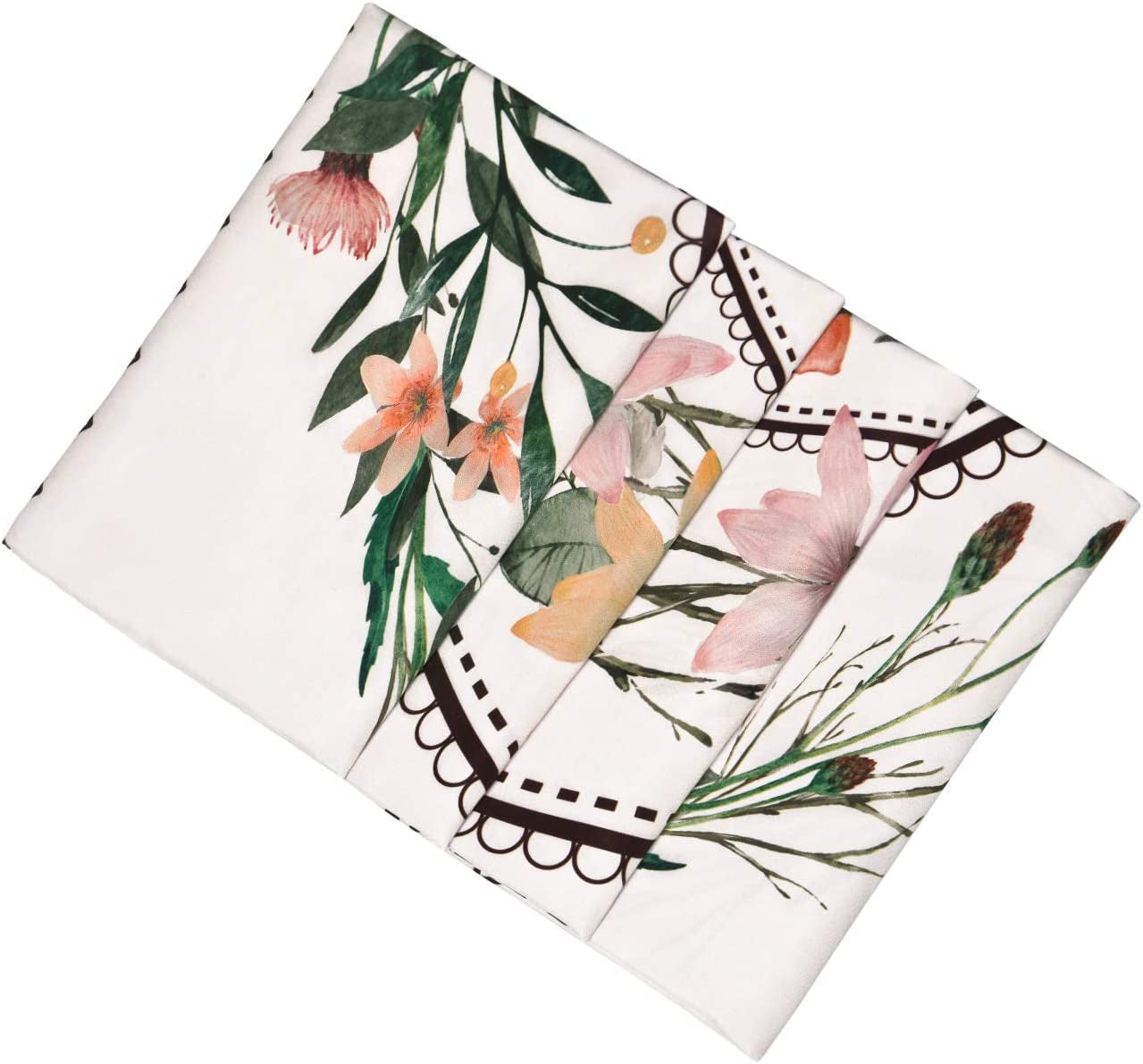 Mandala Tapestry Floral Medallion Tapestry Sketched Flower Plant Tapestry Bohemian Hippie Tapestry for Room (59.1 X 59.1 Inches)