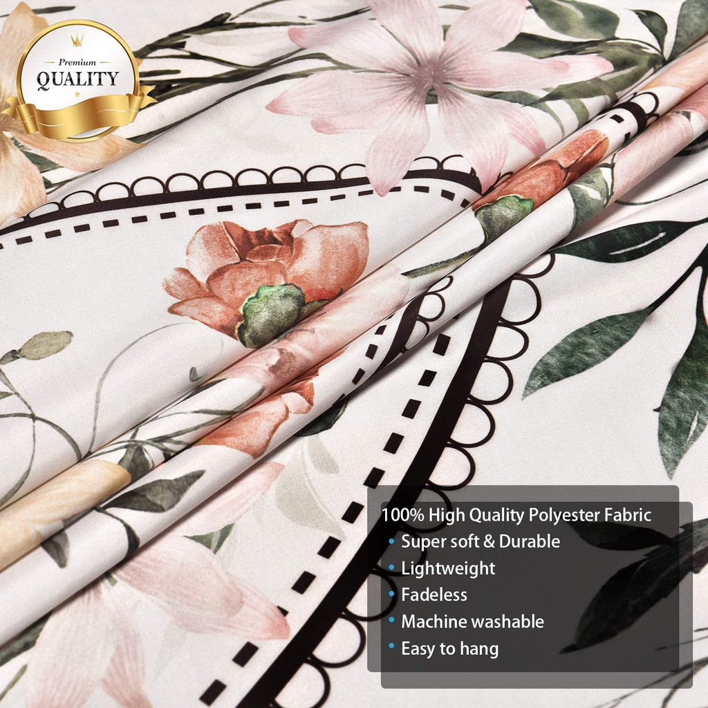 Mandala Tapestry Floral Medallion Tapestry Sketched Flower Plant Tapestry Bohemian Hippie Tapestry for Room (59.1 X 59.1 Inches)