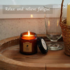 THREE All Natural Soy and Beeswax Jar Candles - Vanilla, Sage & Citronella Scented with Essential Oils - 3 pcs, 3.5oz each