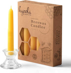 5" All Natural Beeswax Taper Candles - 5 Hour Burn Time - 5 Pack