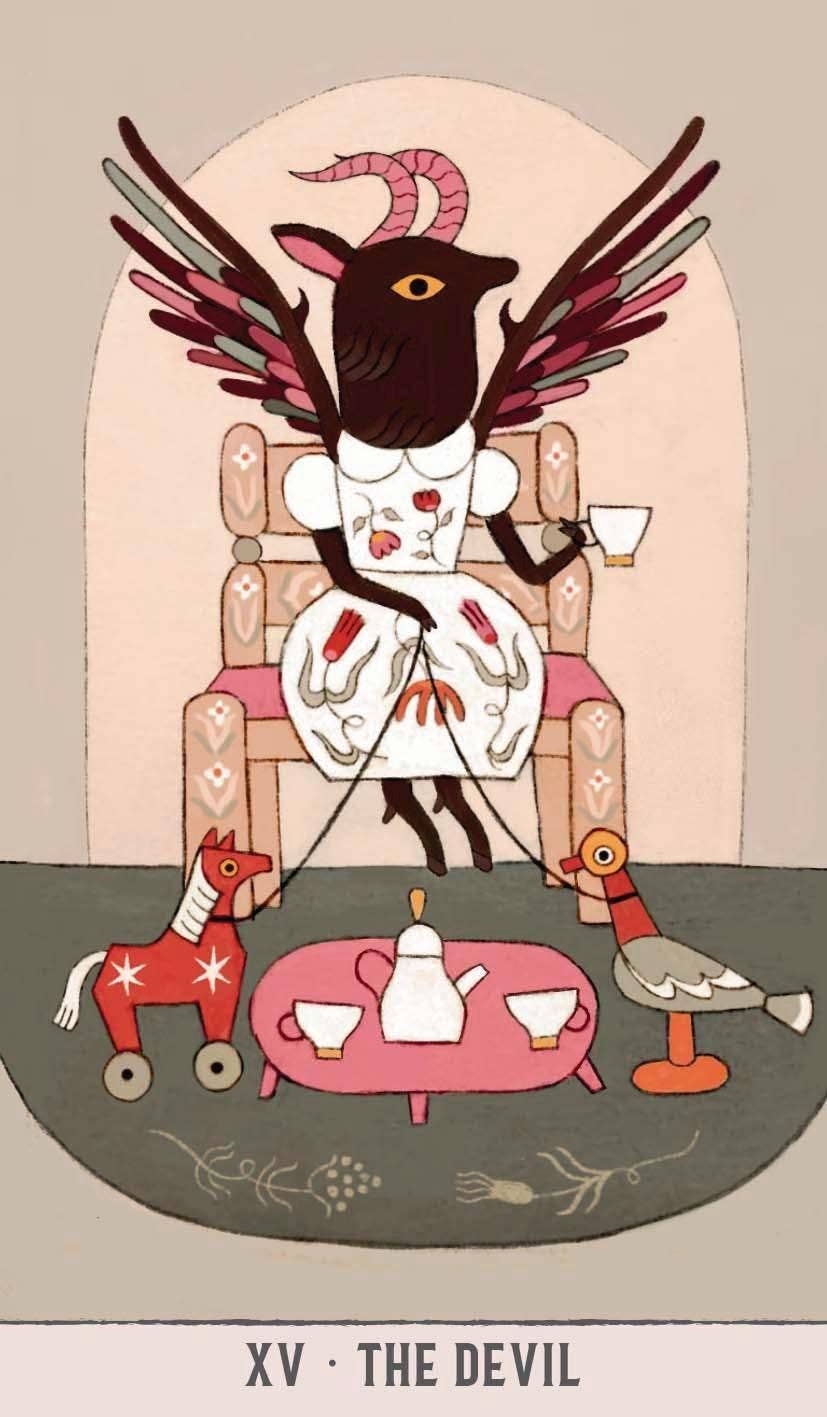 Wicked Moon Tarot deck and guidebook by Lunastorta and Giorgia Farano