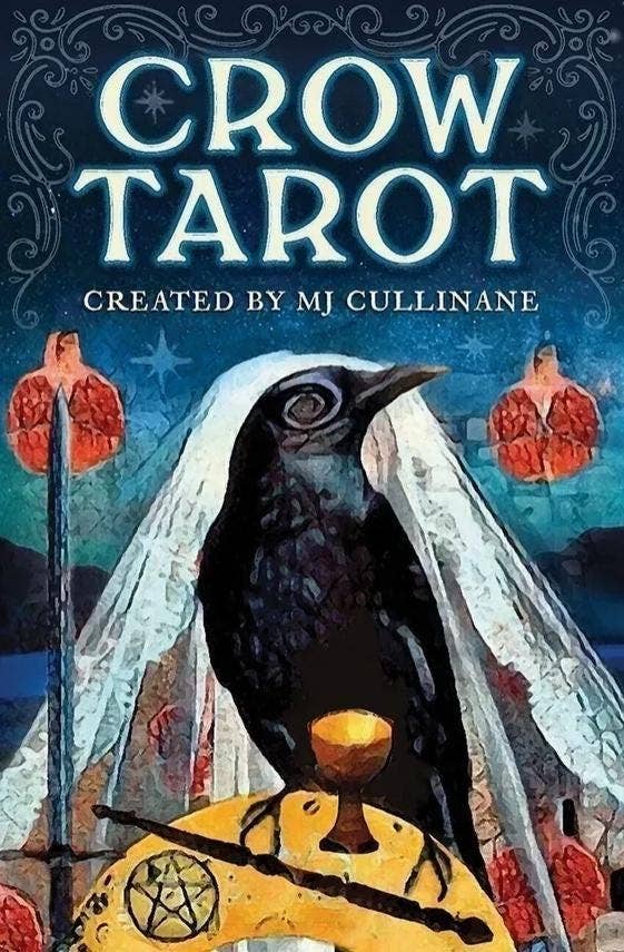 Crow Tarot deck and guidebook by MJ Cullinane