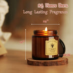 THREE All Natural Soy and Beeswax Jar Candles - Vanilla, Sage & Citronella Scented with Essential Oils - 3 pcs, 3.5oz each