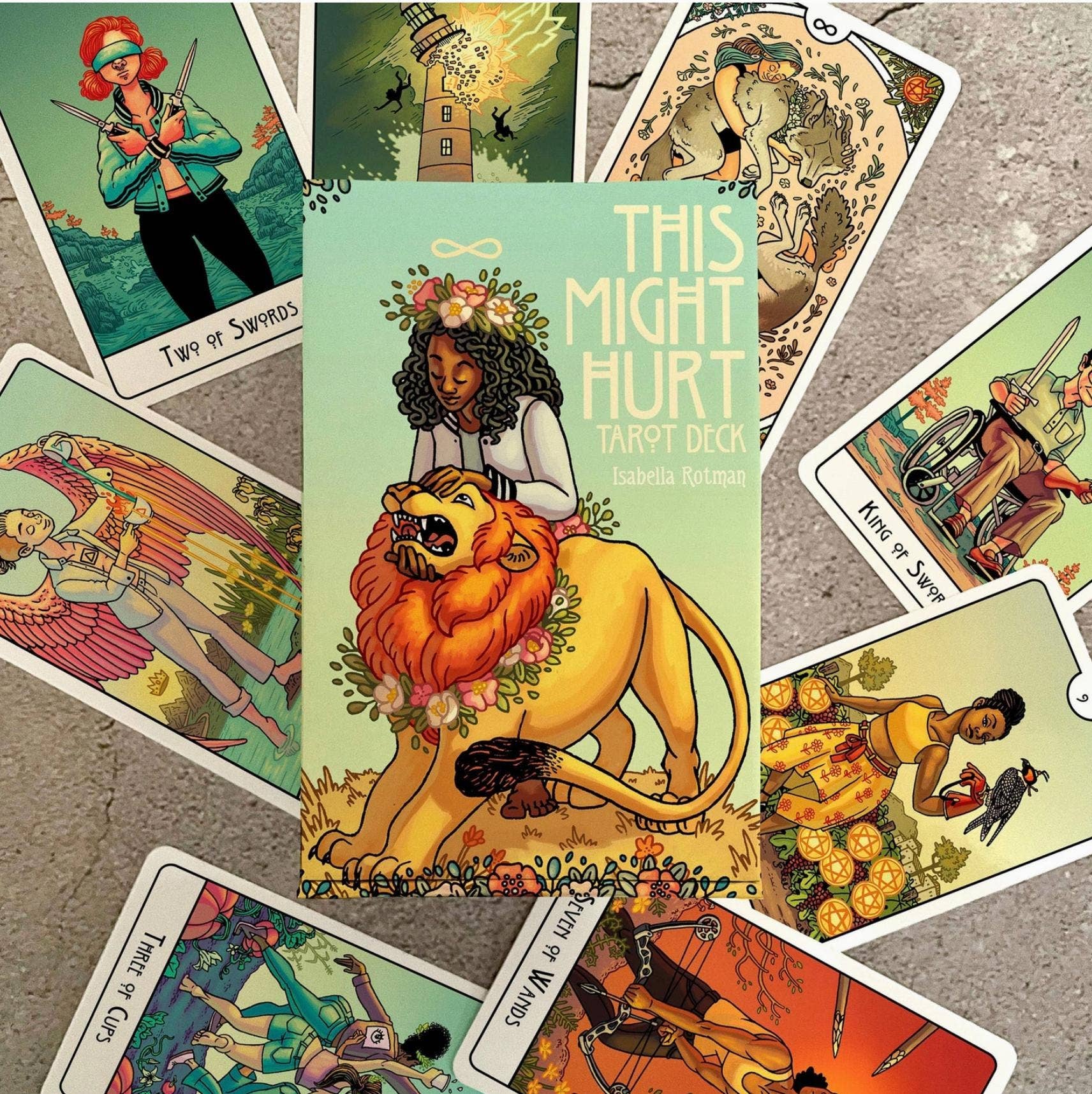 This Might Hurt Tarot deck and guidebook by Isabella Rotman