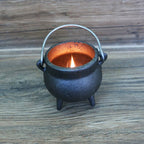 Cast Iron Cauldron w/ Lid - 3.5"
