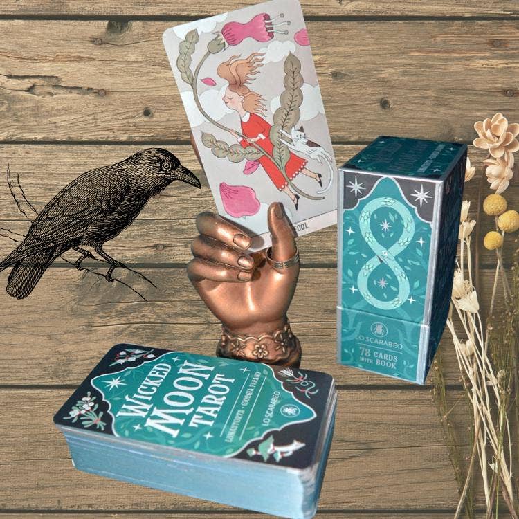 Wicked Moon Tarot deck and guidebook by Lunastorta and Giorgia Farano