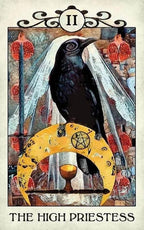 Crow Tarot deck and guidebook by MJ Cullinane