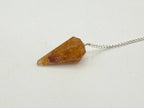 Golden Healer Pendulum w/Silver Plated Chain