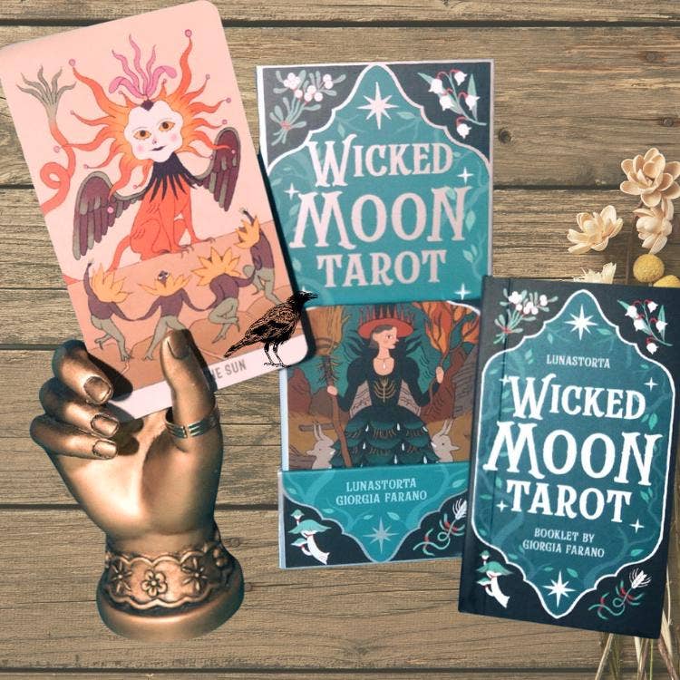 Wicked Moon Tarot deck and guidebook by Lunastorta and Giorgia Farano