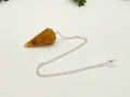 Golden Healer Pendulum w/Silver Plated Chain