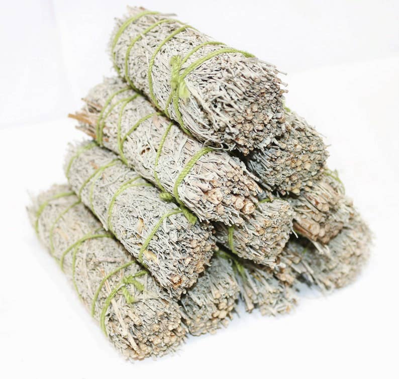 Blue Sage Smudge Stick - 4"