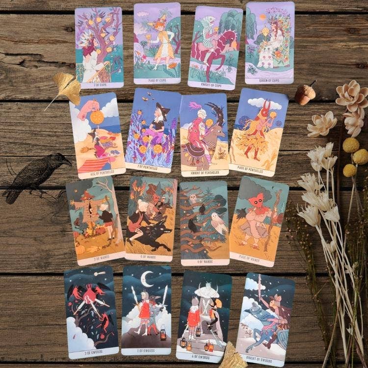 Wicked Moon Tarot deck and guidebook by Lunastorta and Giorgia Farano